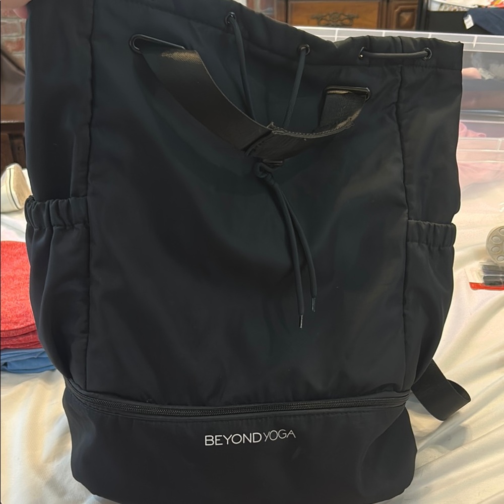 Beyond Yoga Black Backpack Sturdy Design